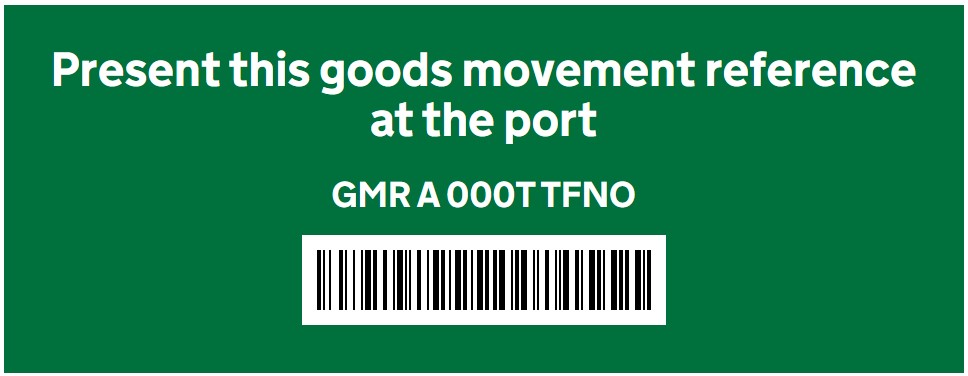 Gotowy numer GMR z kodem kreskowym